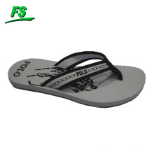 white printed brazil flip flops for men